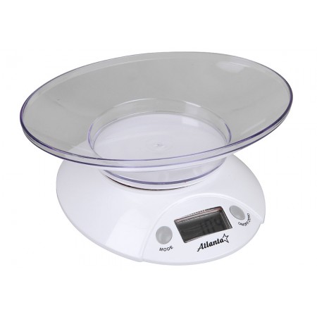 ATH-803 (white) Весы кухонные электронные с чашей