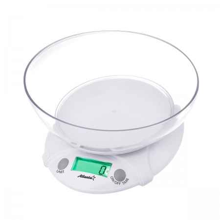 ATH-6223 (white) Весы кухонные электронные с чашей